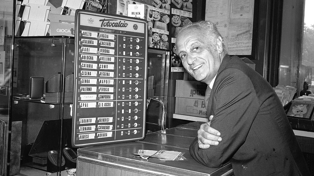 Massimo Della Pergola, giornalista sportivo e inventore della prima schedina del Totocalcio e fondatore della SISAL.
